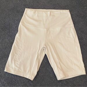 Lululemon Align 8” White High Waisted Biker Shorts 6